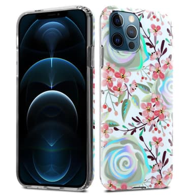 iPhone 12 PRO MAX Suojakuori Lompakkokotelo (Valkoinen)