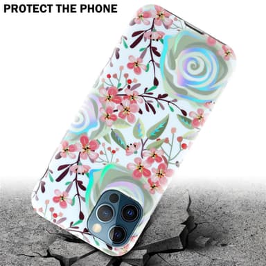 iPhone 12 PRO MAX Suojakuori Lompakkokotelo (Valkoinen)