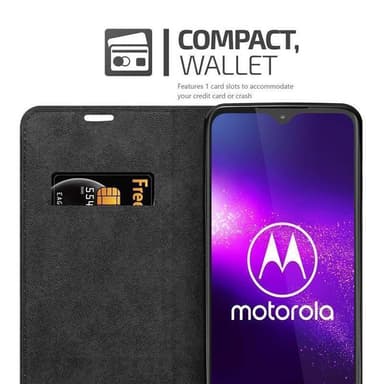Motorola ONE MACRO Suojakuori Lompakkokotelo (Ruskea)