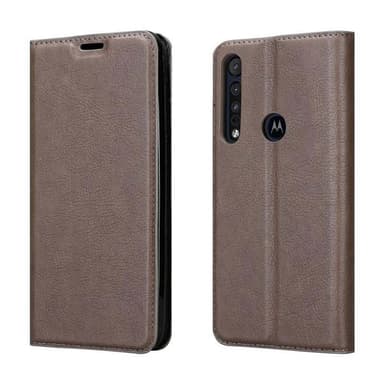 Motorola ONE MACRO Suojakuori Lompakkokotelo (Ruskea)