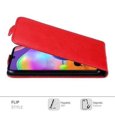Samsung Galaxy A31 Suojakuori Lompakkokotelo (Punainen)