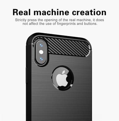 Suojakuori iPhone XS MAX Kotelo (Musta)