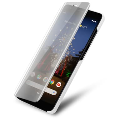 Suojakuori Google PIXEL 3A XL Lompakkokotelo (Hopea)