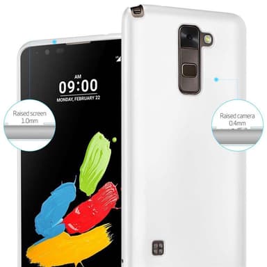 LG STYLUS 2 Suojakuori Kotelo (Hopea)
