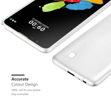 LG STYLUS 2 Suojakuori Kotelo (Hopea)