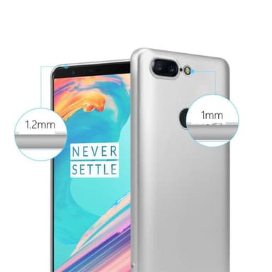 OnePlus 5T Suojakuori Kotelo (Hopea)