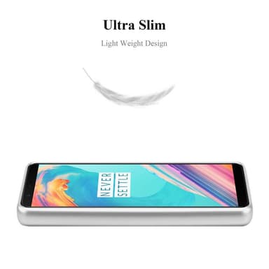 OnePlus 5T Suojakuori Kotelo (Hopea)