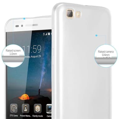 ZTE Blade A612 Suojakuori Kotelo (Hopea)