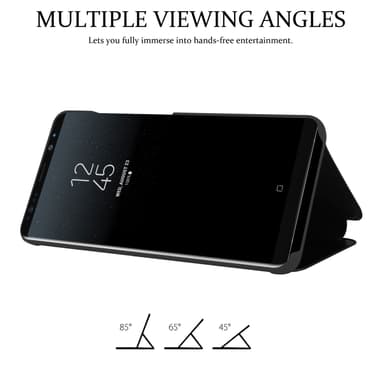 Suojakuori Samsung Galaxy NOTE 8 Lompakkokotelo (Musta)