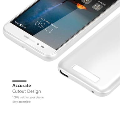 ZTE Blade A612 Suojakuori Kotelo (Hopea)