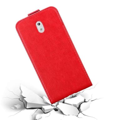 Nokia 3 2017 Suojakuori Lompakkokotelo (Punainen)