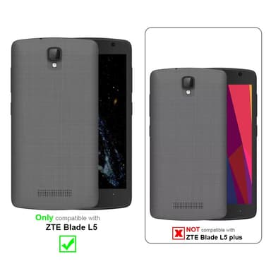 ZTE Blade L5 Suojakuori Lompakkokotelo (Ruskea)
