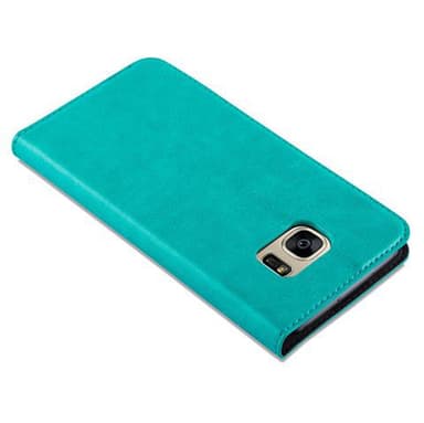 Samsung Galaxy S7 Suojakuori Lompakkokotelo (Turkoosi)