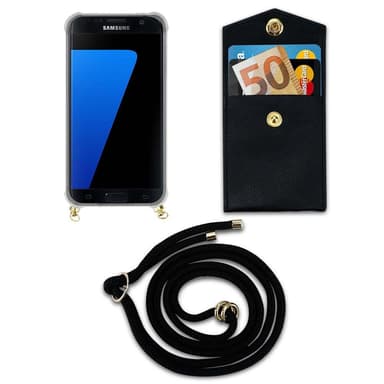 Samsung Galaxy S7 EDGE Suojakuori Kotelo (Musta)