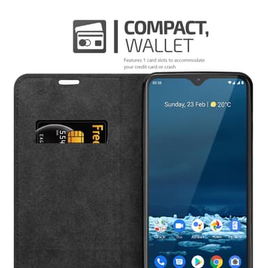 Nokia 5.3 Suojakuori Lompakkokotelo (Musta)