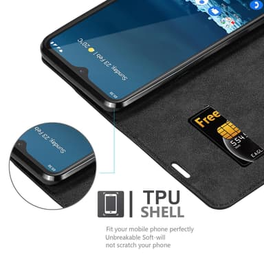 Nokia 5.3 Suojakuori Lompakkokotelo (Musta)