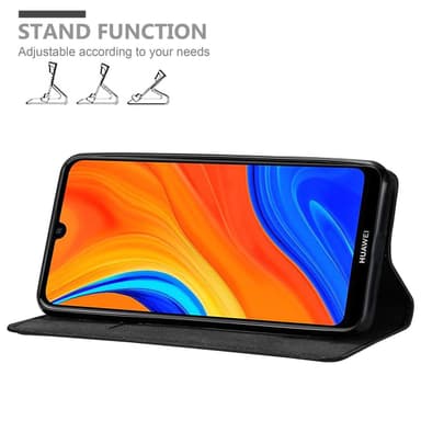 Huawei Y6S Suojakuori Lompakkokotelo (Musta)
