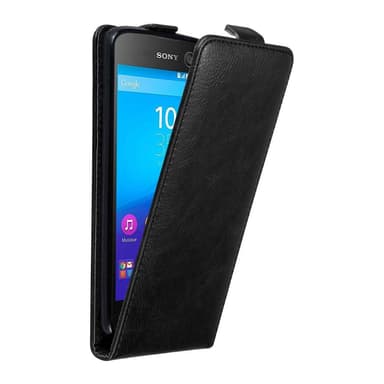 Sony Xperia M5 Suojakuori Lompakkokotelo (Musta)