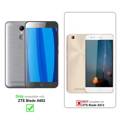 ZTE Blade A602 Suojakuori Lompakkokotelo (Musta)
