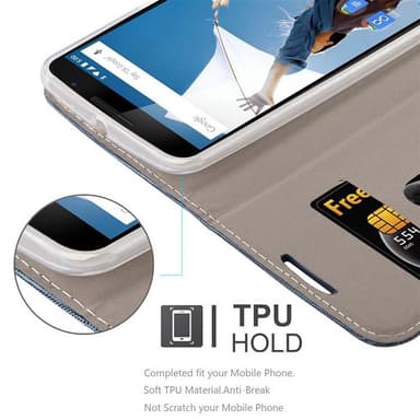 Motorola Google NEXUS 6 Suojakuori Lompakkokotelo