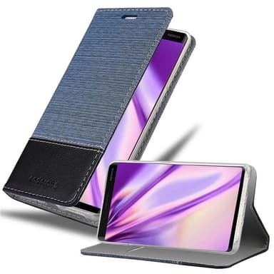 Nokia 8 Sirocco Suojakuori Lompakkokotelo (Sininen)