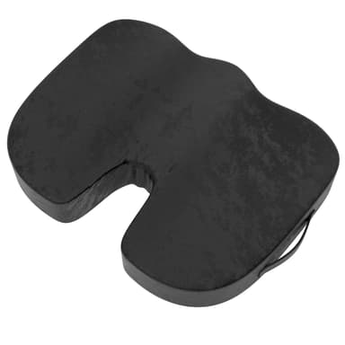 Kannettava ortopedinen Memory Foam -istuintyyny (musta)