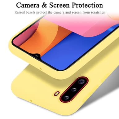 Samsung Galaxy A21 Suojakuori Kotelo (Keltainen)