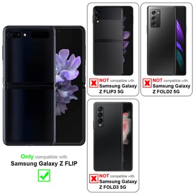Samsung Galaxy Z FLIP Suojakuori Universaali (Musta)