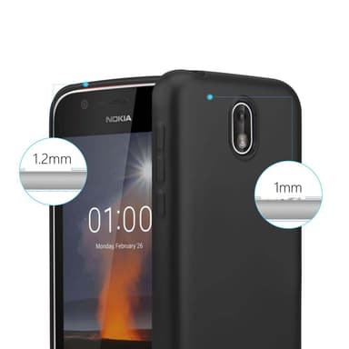 Nokia 1 2018 Suojakuori Kotelo (Musta)