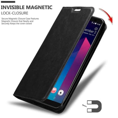 HTC U12 PLUS Suojakuori Lompakkokotelo (Musta)