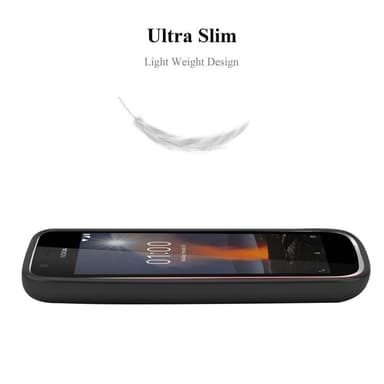 Nokia 1 2018 Suojakuori Kotelo (Musta)