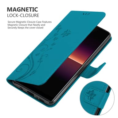 Sony Xperia L4 Suojakuori Lompakkokotelo (Sininen)