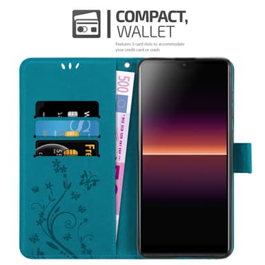Sony Xperia L4 Suojakuori Lompakkokotelo (Sininen)