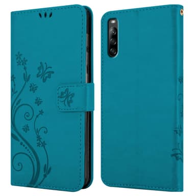 Sony Xperia L4 Suojakuori Lompakkokotelo (Sininen)