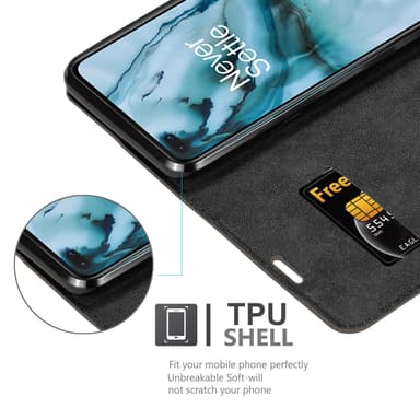 OnePlus Nord Suojakuori Lompakkokotelo (Ruskea)