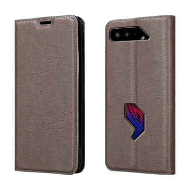 Asus ROG Phone 5 Suojakuori Lompakkokotelo (Ruskea)