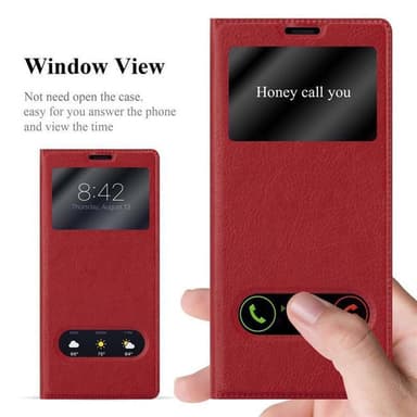 Lompakkokotelo Samsung Galaxy NOTE 8 Case (Punainen)