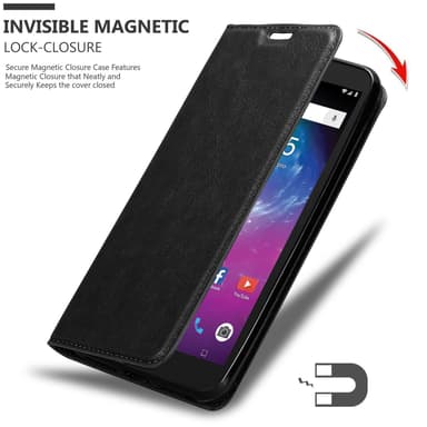 ZTE Blade L8 Suojakuori Lompakkokotelo (Musta)