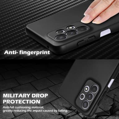 Samsung Galaxy A33 5G Suojakuori Kotelo Cover (Musta)