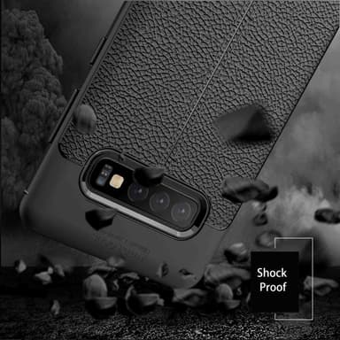 Samsung Galaxy S10 PLUS Suojakuori Cover (Musta)