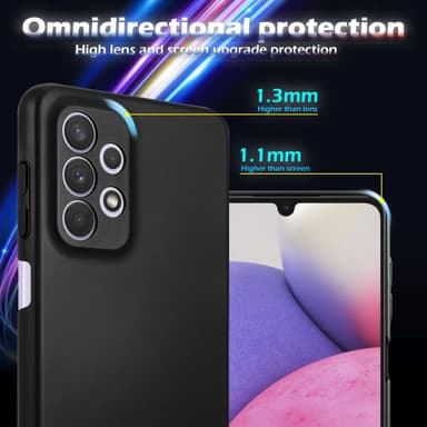 Samsung Galaxy A33 5G Suojakuori Kotelo Cover (Musta)