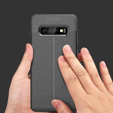 Samsung Galaxy S10 PLUS Suojakuori Cover (Musta)