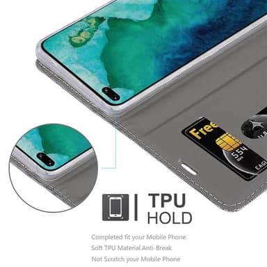 Honor View 30 PRO Suojakuori Lompakkokotelo (harmaa)