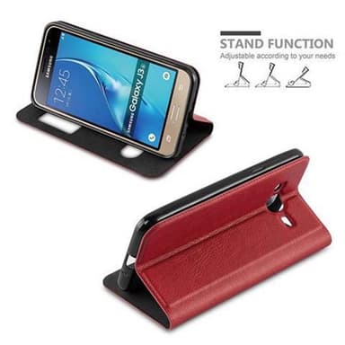 Lompakkokotelo Samsung Galaxy J3 2016 Case (Punainen)