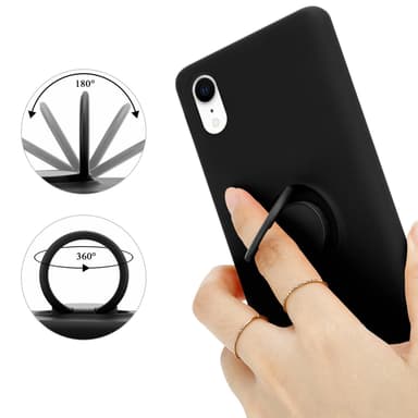 iPhone XR Suojakuori Case Kotelo (Musta)