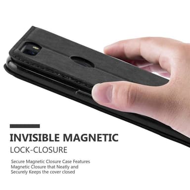 OnePlus 5T Suojakuori Lompakkokotelo (Musta)