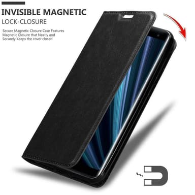 Sony Xperia XZ3 Suojakuori Lompakkokotelo (Musta)