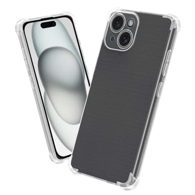 iPhone 15 PLUS Suojakuori Kotelo (Läpinäkyvä)
