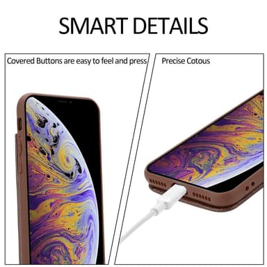 Suojakuori iPhone XS MAX Kotelo (Ruskea)
