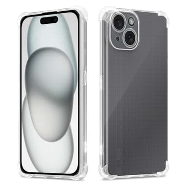 iPhone 15 PLUS Suojakuori Kotelo (Läpinäkyvä)